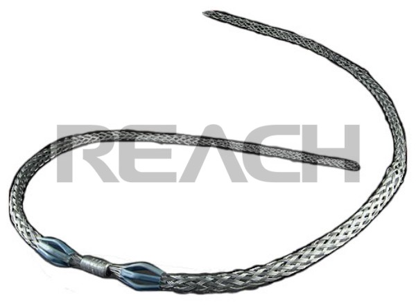 Reinforced double-heads cable pulling grip