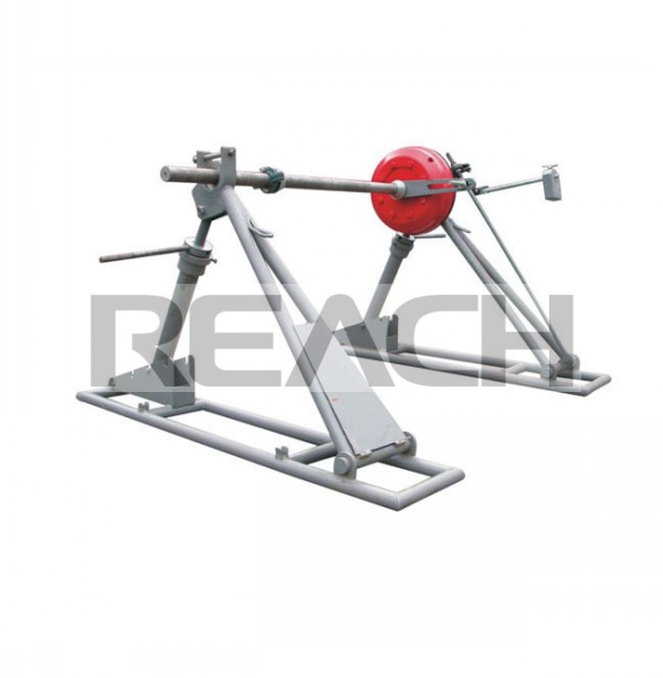 Reel payout stand with drum brake