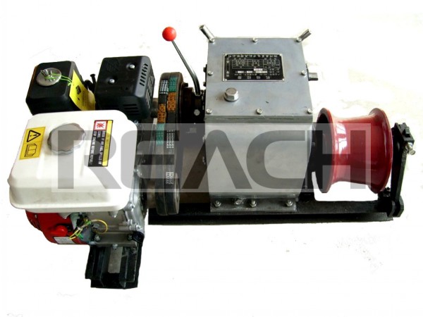Honda engine powered winch