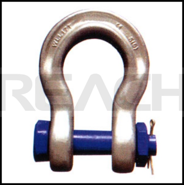 Grade S Bow Shackle with Safety Pins AS 2741