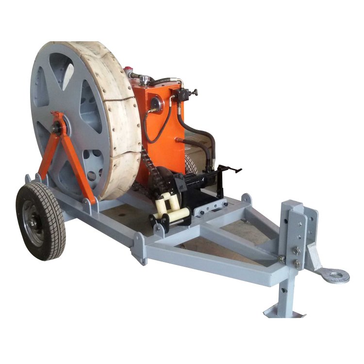 Winch type compressed air brake tensioner